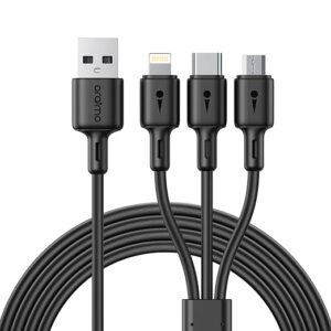 DuraLine 3 | OCD-X93 | USB to 3in1 (3A) - 1.2M Black