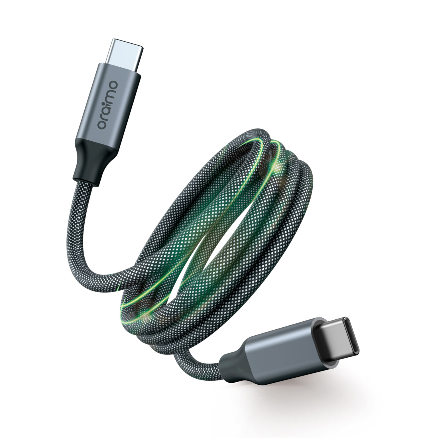 Oraimo Magnetic Type-C to Type-C Cable - Self Aligning 60W Fast Charging & High-Speed Data Transfer (OCD-710CC)
