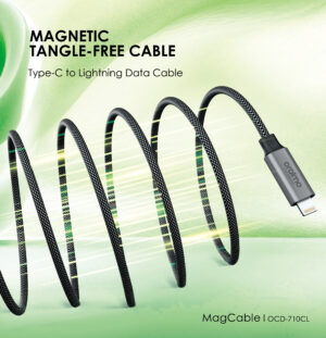 Oraimo Magnetic Type-C to Lightning Cable - Self Aligning 60W Smart Fast Charging & Data Sync (OCD-710CL)