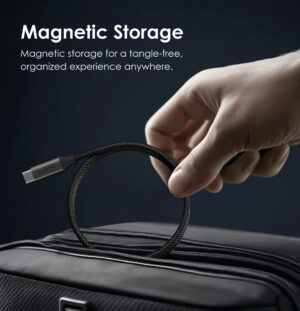 Oraimo Magnetic Type-C to Type-C Cable - Self Aligning 60W Fast Charging & High-Speed Data Transfer (OCD-710CC)