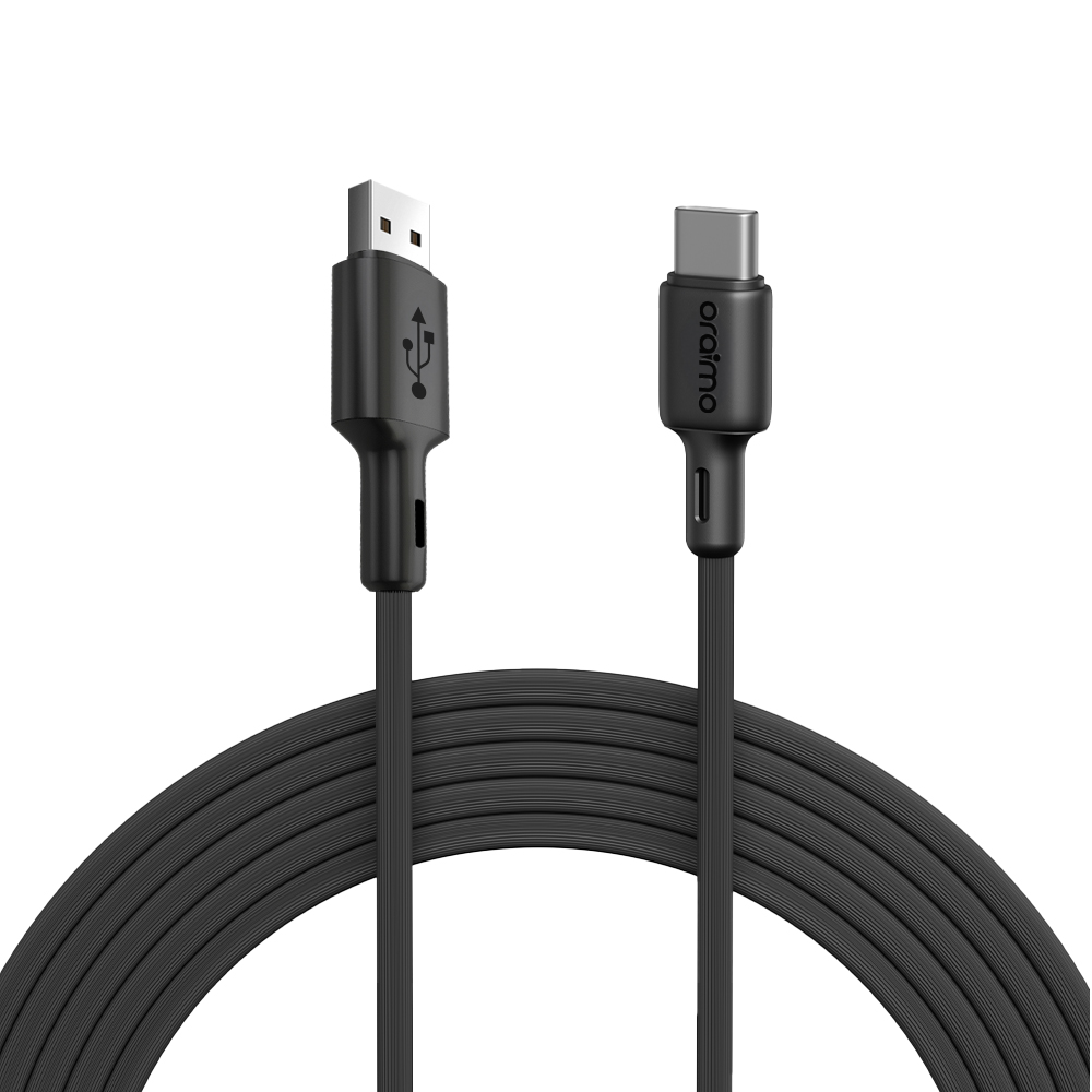 Oraimo FastLine Type-C Cable with 60W High-Speed Charging & Tangle-Free Durable Design (OCD-C54)