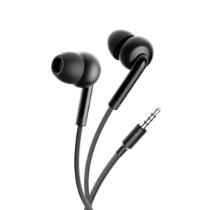 Oraimo In-Ear Wired Earphones with Clear Sound, Deep Bass & Comfortable Lightweight Design (OEP-302N) - Black