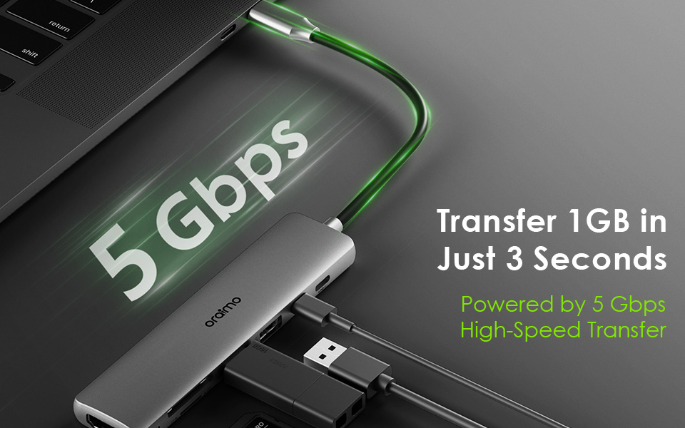 Oraimo Smart 7 in 1 USB-C Hub | OUH-511