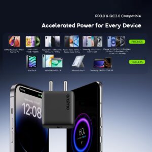 Oraimo 25W PowerGaN Ultra Fast USB‑C Charger without Type‑C Cable | OCW‑5251I