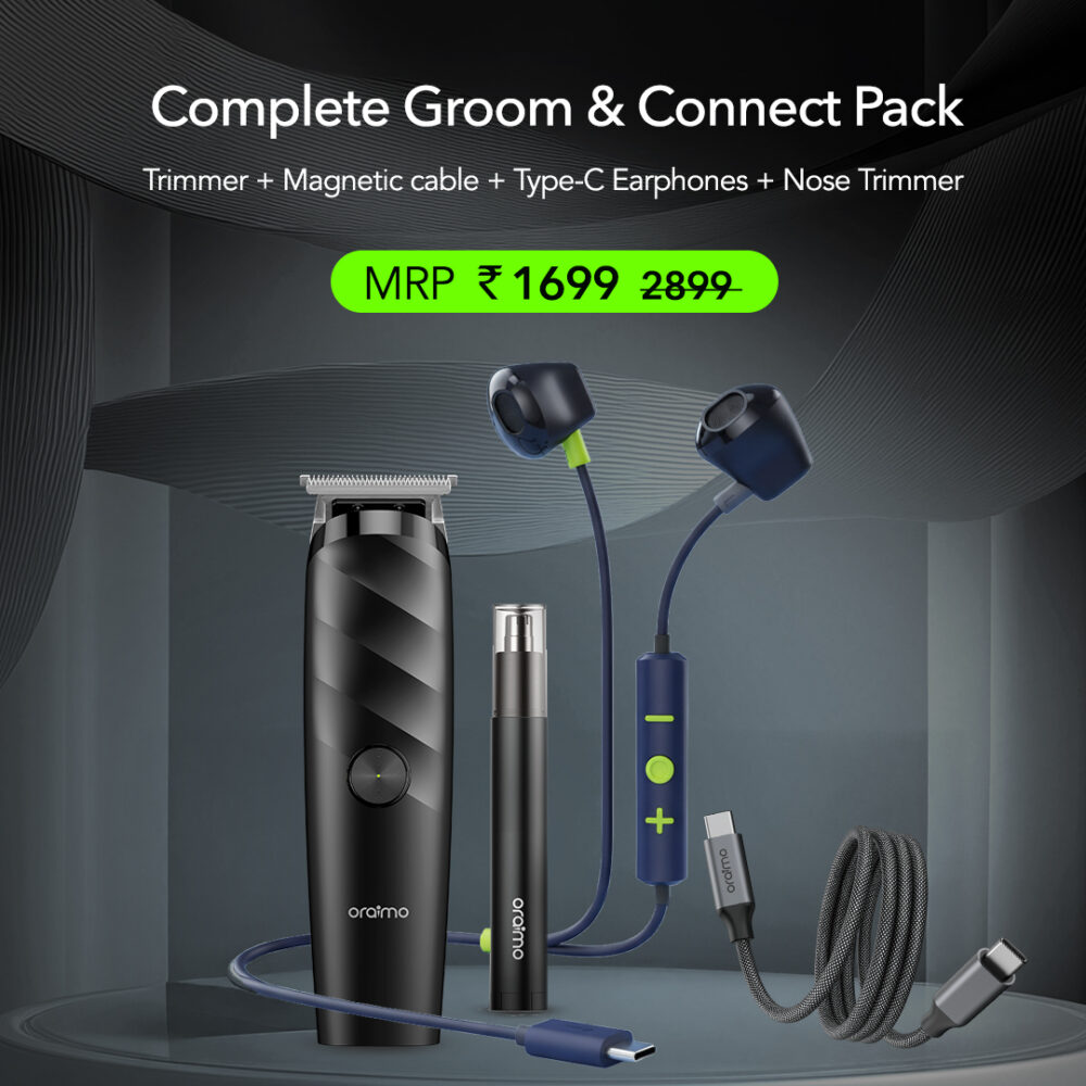 Oraimo Bundle Products ,Smart trimmer,wired earphones,magnetic cables,Nose trimmer