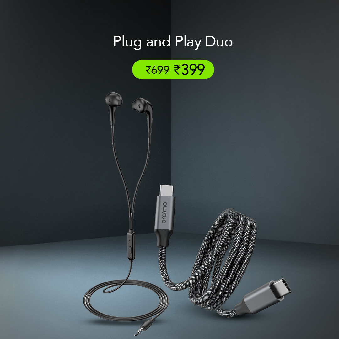 Oraimo Combo Products, electrical cables online India,cheap wired earphones