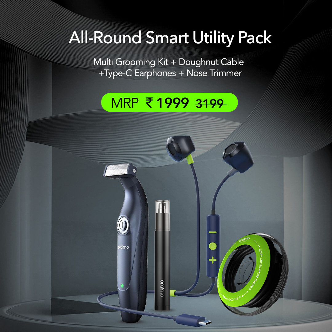 Oraimo Bundle Products ,hair trimmer,wired earphones,buy cables,personal groming